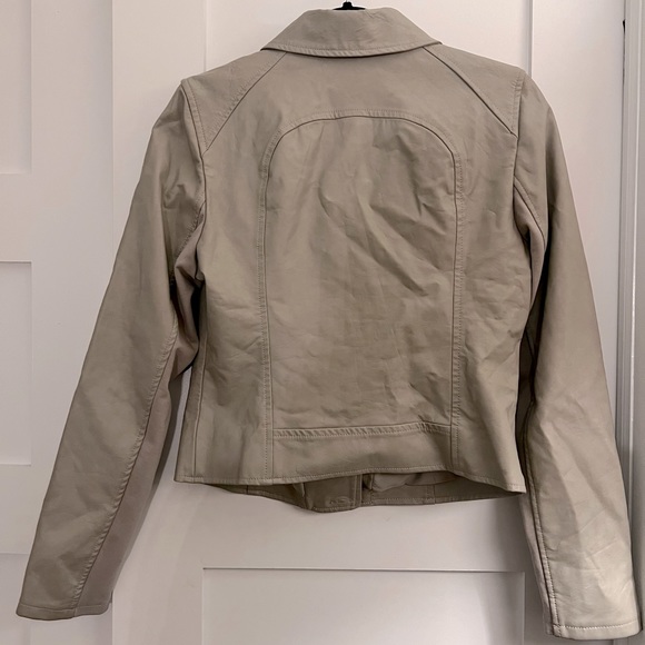 Guess Faux Leather Moto Jacket - Size M - Picture 4 of 5